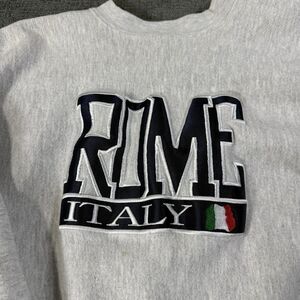 VTG Crable Sportswear Rome Italy Crewneck Sweatshirt‎ Pullover Gray Sz XL
